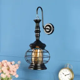 DecorativeRay Black Iron Wall Light - Set of 1-image-85