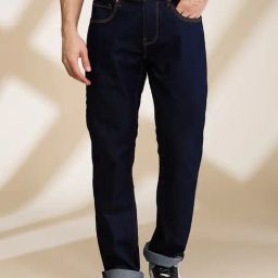 Being Human Blue Cotton Regular Fit Solid Jeans-picture-45