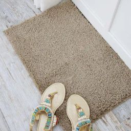 Ariana Beige Microfibre Double Super Soft Non-Slip Bath Mat - Set of 2-image-61