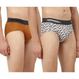 Freecultr Grey & Mustard Printed Briefs - Pack of 2-picture-13