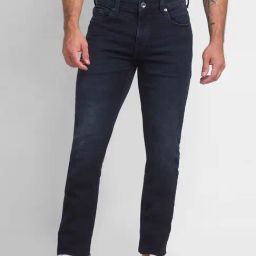 Spykar Navy Cotton Comfort Fit Jeans-picture-18