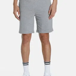 Puma Grey Cotton Slim Fit Shorts-picture-29