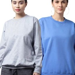 Vimal Jonney Grey & Blue Fleece Pullover - Pack of 2-picture-35