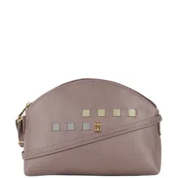 Baggit Purple Textured Medium Sling Handbag-image-37