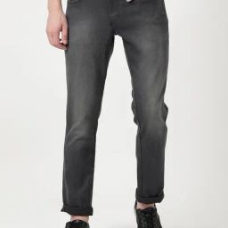 Wrangler Grey Cotton Slim Fit Jeans-image-16