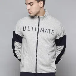ALCIS Grey Regular Fit Printed Sports Jacket-28