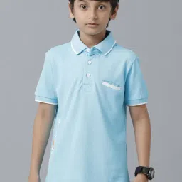 Under Fourteen Only Kids Blue Regular Fit Polo T-Shirt-image-50