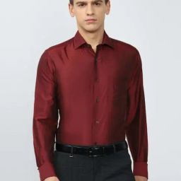 Van Heusen Maroon Regular Fit Shirt-image-27