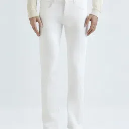 Pepe Jeans White Cotton Regular Fit Jeans-picture-14