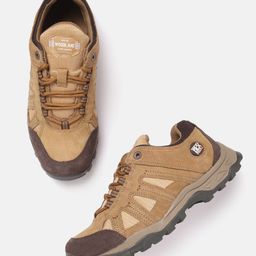 Woodland Men Round Toe Leather Sneakers-image-59