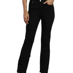 Tommy Hilfiger Bootcut Stay Black Lightly Washed High Rise Jeans-image-53