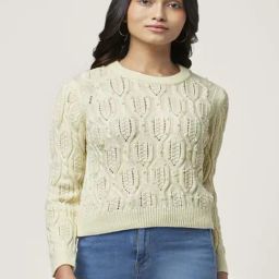 Honey by Pantaloons Off-White Embellished Sweater-image-48