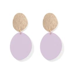 Forever New Gold-Plated Olympia Coated Disc Drop Earrings for Women-image-99