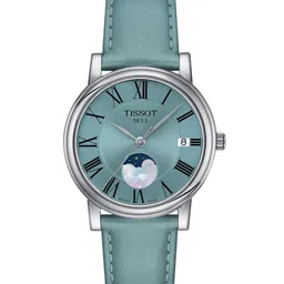 TISSOT Women Blue Printed Dial & Leather Straps Analogue Watch T1222231635300-picture-25