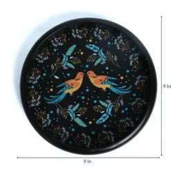 Crayton Bird Printed Round MDF Serving Tray - Set of 1 image 3
