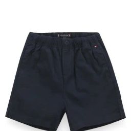 Tommy Hilfiger Boys Blue Solid Relaxed Fit Shorts-image-68