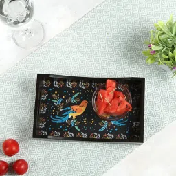 Crayton Birds Printed MDF Rectangular Serving Tray - Set of 1 image 1