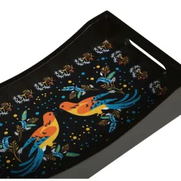 Crayton Birds Printed MDF Rectangular Serving Tray - Set of 1 image 4