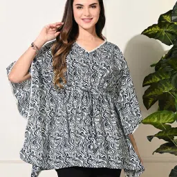 DECKEDUP Multicolored Cotton Printed Kaftan image 1