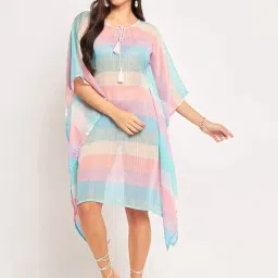 The Kaftan Company Multicolored Striped Kaftan image 1