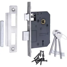 Atom Iron Multicolor Door Handle Lock Set, WIH610BA.L-2 image 5