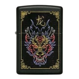 Zippo Dark Grey & Red Spade Design Brass Pocket Lighter-image-69