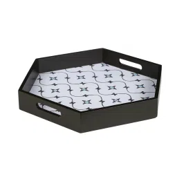 Crayton Star Printed MDF Hexagon Serving Tray - Set of 1 image 3