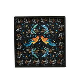 Crayton Birds Printed MDF Square Serving Tray - Set of 1 image 4