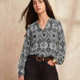 U.S. Polo Assn. Black Relaxed Fit Printed Top-picture-37