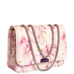 Lino Perros Pink Printed Medium Sling Handbag image 5