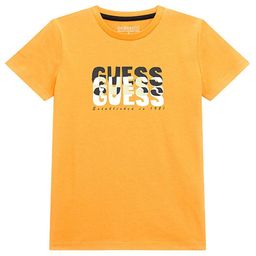 GUESS kids Boys Typography Printed Round Neck Cotton T-shirt-picture-15