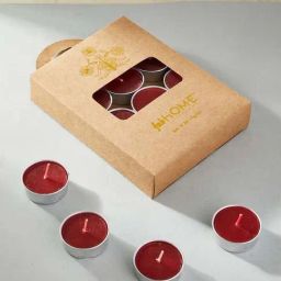 Fabindia Red Wax Aalaya Alta T-Lite Candle-5