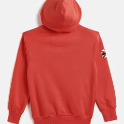 Duke Kids Orange Printed Full Sleeves Sweatshirt image 2