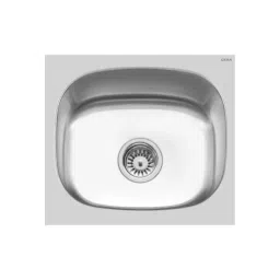 CERA Drew 18x16 inch Matt Finish Stainless Steel 304 Single Bowl Sink, B4511105-image-71