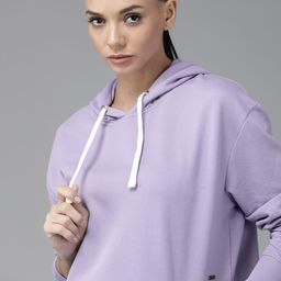 Roadster Women Purple Solid Hooded Sweatshirt-image-64