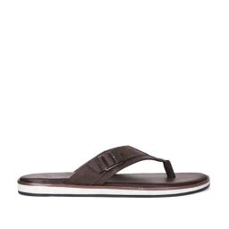 Bata Men's Brown Flip Flops-picture-25
