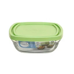 Duralex 'Freshbox' Transparent & Green Glass 23 cm Container With Lid (3.1 L) - Set of 1 image 2