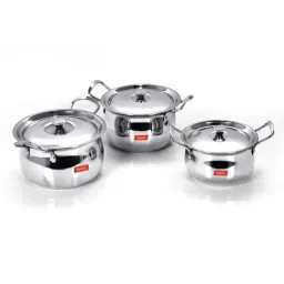 Sumeet Granite Finish NonStick Silver Stainless Steel Round Shape Grill Pan 1.9L-image-66