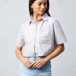 Chimpanzee Grey Regular Fit Shirt-image-40
