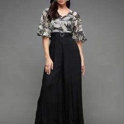 Miss Chase Black Printed Jumpsuit-image-73