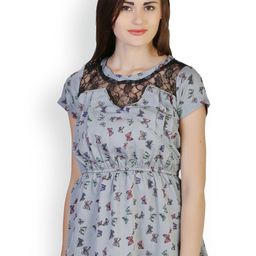 Belle Fille Grey Printed Top-picture-42