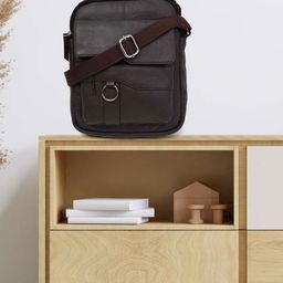 CIMONI Leather Structured Sling Bag-55