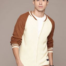 The Roadster Lifestyle Co. Men Ribbed Acrylic Cardigan-image-9