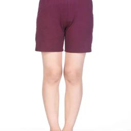 Proteens Kids Wine Solid Shorts-image-69