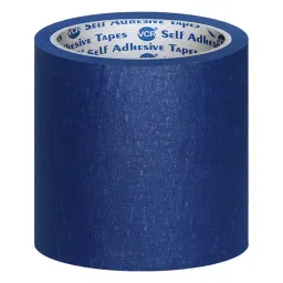 VCR Blue Masking Tape - 20 Meters in Length 120mm / 05" Width - 12 Rolls Per Pack-11
