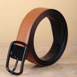 WINSOME DEAL Men Tang Closure Textured Formal Belt-image-97