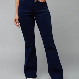 DOLCE CRUDO Women Bootcut High-Rise Stretchable Jeans-picture-35