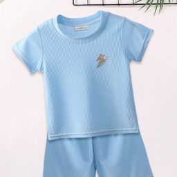FOREVER FRIDAY Boys Round Neck T-shirt with Shorts-picture-4