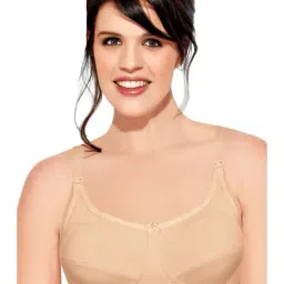 Enamor Beige Non Wired Non Padded Nursing Bra-picture-10