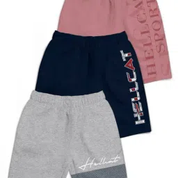 HELLCAT Kids Multi Printed Shorts (Pack Of 3)-image-40